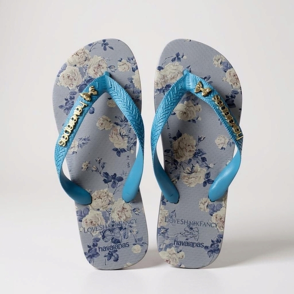 Women's LoveShackFancy Everblooming Rosettes Top Flip Flops•7/8•NWT - Picture 12 of 12